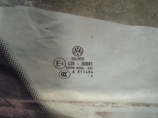bontott VW PASSAT B6 Jobb hátsó Fixüveg (Ajtóban)
