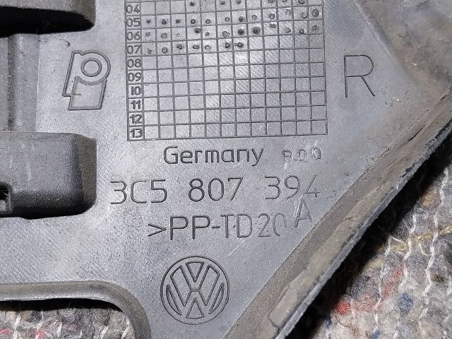 bontott VW PASSAT B6 Jobb hátsó Oldal Lökhárító Tartó (Műanyag)