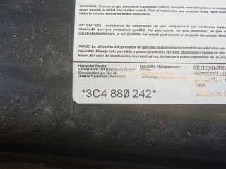 bontott VW PASSAT B6 Jobb Oldallégzsák