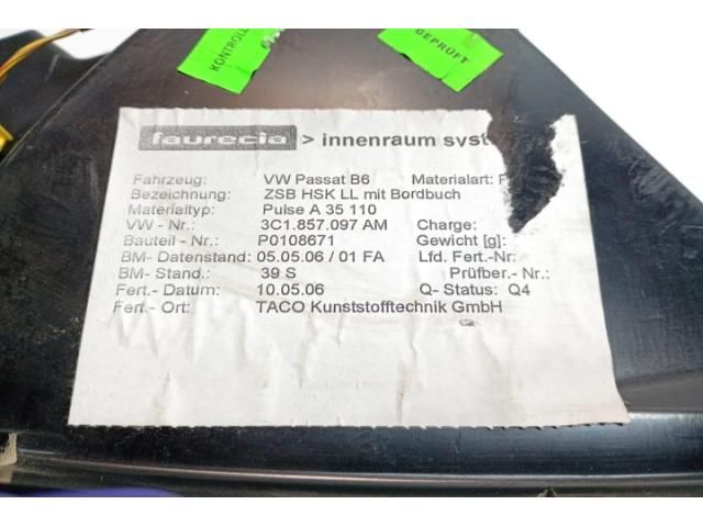 bontott VW PASSAT B6 Kesztyűtartó