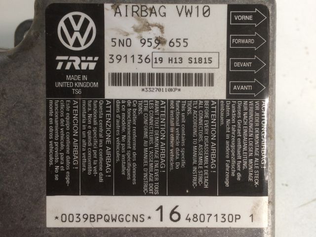 bontott VW PASSAT B6 Légzsák Elektronika