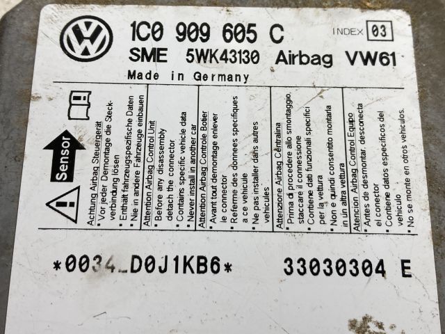 bontott VW PASSAT B6 Légzsák Elektronika