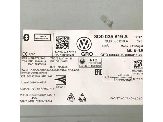 bontott VW PASSAT B6 Multimédia Vezérlő