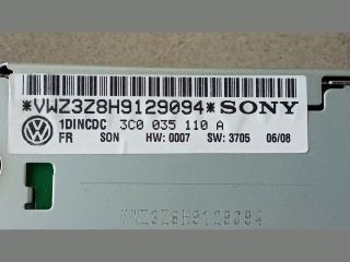 bontott VW PASSAT B6 Rádió / CD