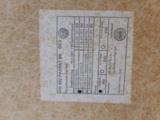 bontott VW PASSAT B6 Tetőkárpit