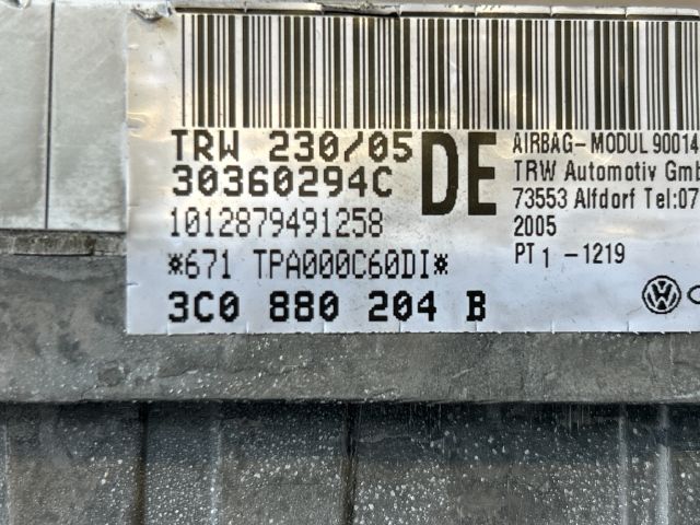 bontott VW PASSAT B6 Utasoldali Légzsák