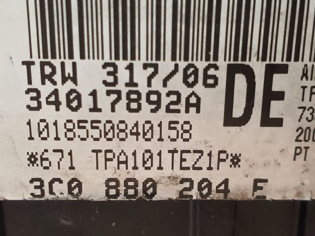 bontott VW PASSAT B6 Utasoldali Légzsák