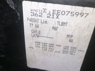 bontott VW PASSAT B7 Váltó (Mechanikus)