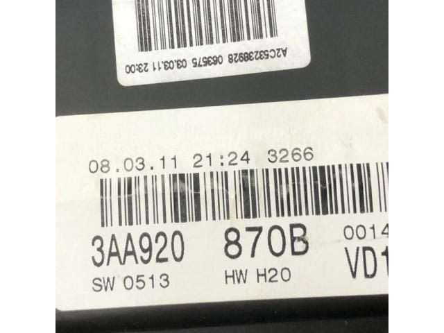 bontott VW PASSAT B7 Kilométeróra