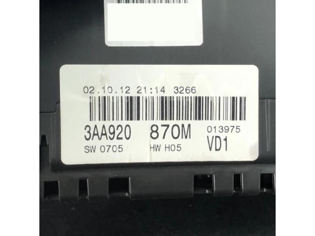 bontott VW PASSAT B7 Kilométeróra