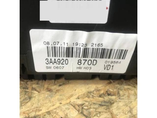 bontott VW PASSAT B7 Kilométeróra