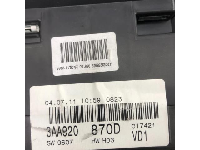 bontott VW PASSAT B7 Kilométeróra