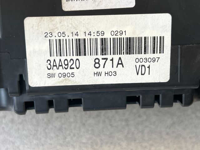 bontott VW PASSAT B7 Kilométeróra