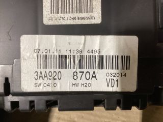 bontott VW PASSAT B7 Kilométeróra