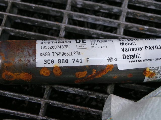 bontott VW PASSAT B7 Bal első Függöny Légzsák