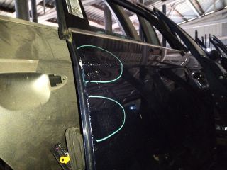 bontott VW PASSAT B7 Bal hátsó Ajtó (Üres lemez)