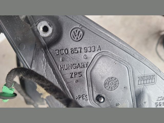 bontott VW PASSAT B7 Bal Visszapillantó Tükör (Elektromos)
