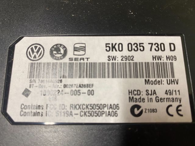bontott VW PASSAT B7 Bluetooth Elektronika