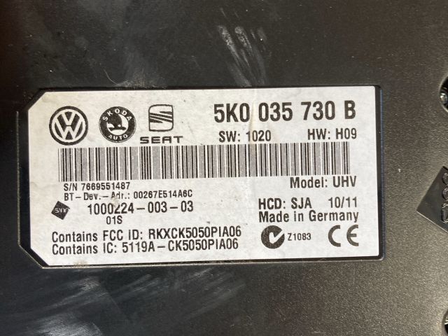bontott VW PASSAT B7 Bluetooth Elektronika
