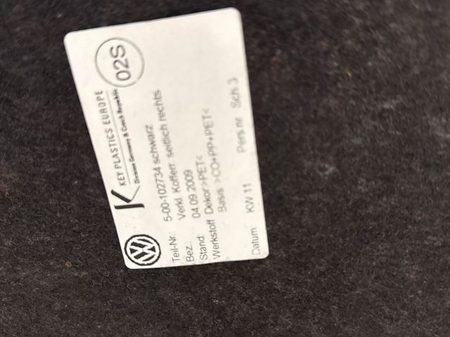 bontott VW PASSAT B7 Csomagtér Kárpit