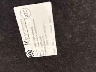 bontott VW PASSAT B7 Csomagtér Kárpit