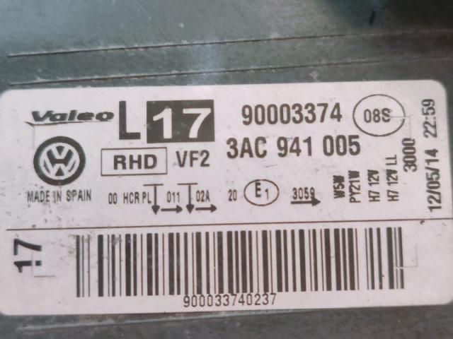 bontott VW PASSAT B7 Fényszóró (Pozíciófüggetlen)