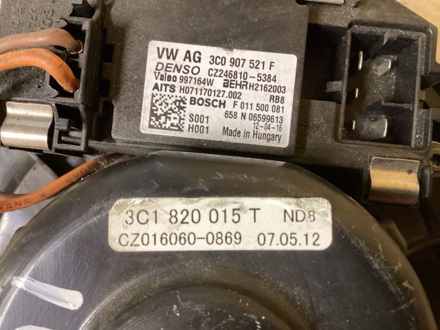 bontott VW PASSAT B7 Fűtőmotor (Klímás)