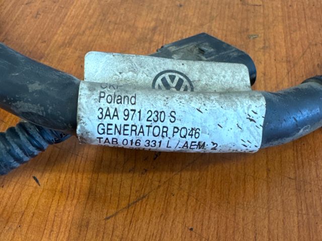 bontott VW PASSAT B7 Generátor Kábelköteg