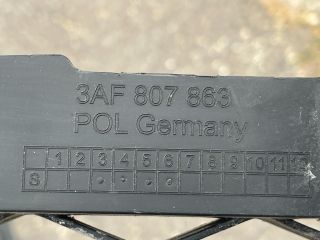 bontott VW PASSAT B7 Hátsó középső Lökhárító Tartó (Műanyag)