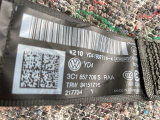 bontott VW PASSAT B7 Jobb első Biztonsági Öv