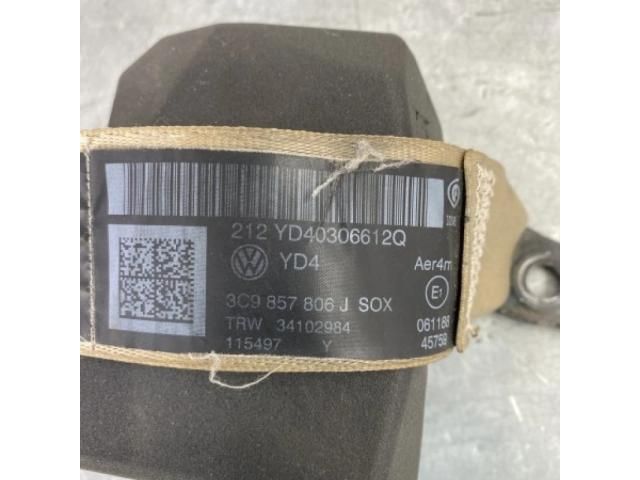 bontott VW PASSAT B7 Jobb hátsó Biztonsági Öv