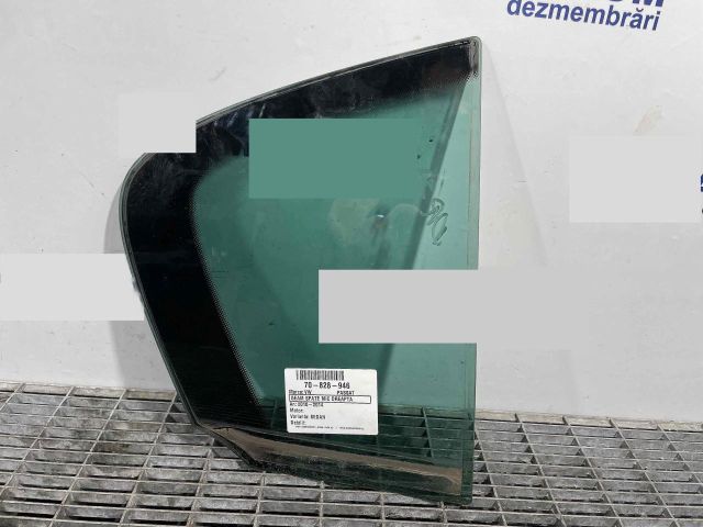 bontott VW PASSAT B7 Jobb hátsó Fixüveg (Ajtóban)