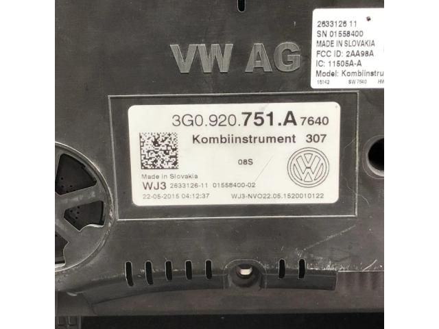 bontott VW PASSAT B8 Kilométeróra