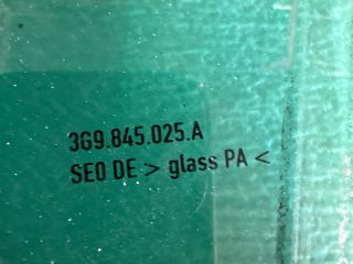 bontott VW PASSAT B8 Bal hátsó Ablak