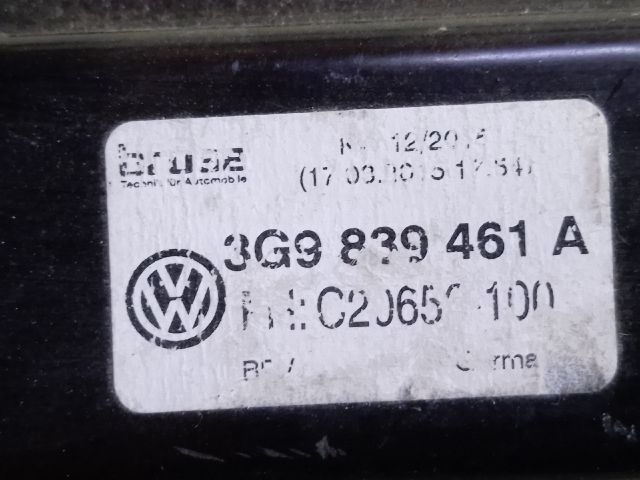 bontott VW PASSAT B8 Bal hátsó Ablakemelő Szerkezet (Elektromos)