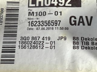 bontott VW PASSAT B8 Bal hátsó Ajtó Kárpit