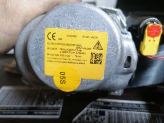 bontott VW PASSAT B8 Bal hátsó Biztonsági Öv