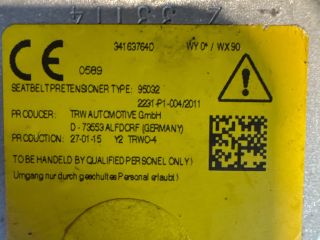 bontott VW PASSAT B8 Bal hátsó Biztonsági Öv