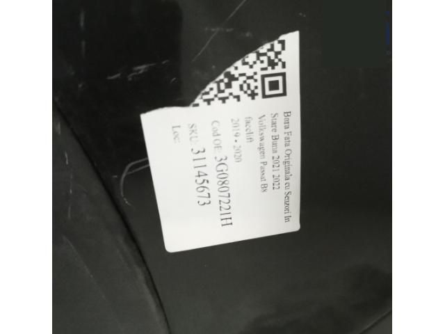 bontott VW PASSAT B8 Első Lökhárító (Részeivel)