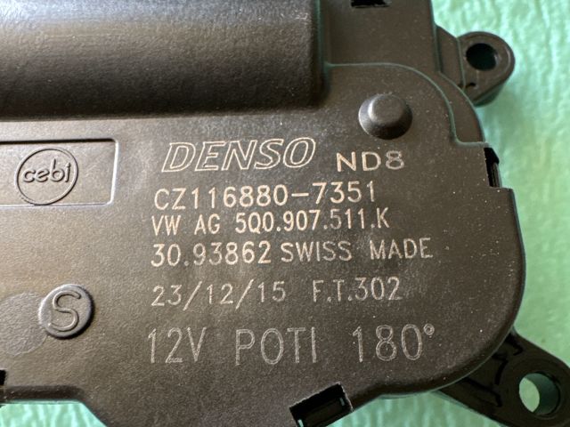 bontott VW PASSAT B8 Fűtés Állító Motor