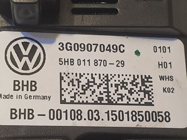 bontott VW PASSAT B8 Fűtéskapcsoló (digit klímás)