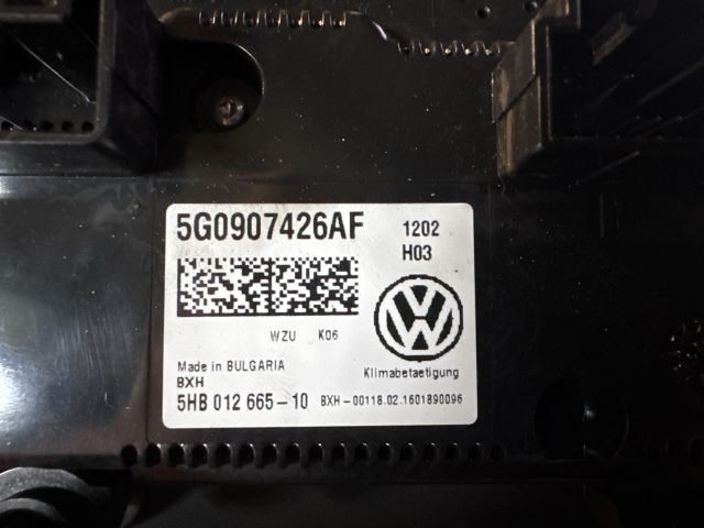 bontott VW PASSAT B8 Fűtéskapcsoló (manuális klímás)