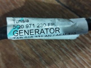 bontott VW PASSAT B8 Generátor Kábelköteg