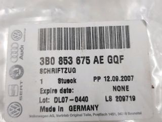 bontott VW PASSAT B8 Hátsó Embléma