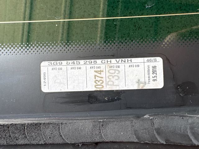 bontott VW PASSAT B8 Jobb C Oszlop Oldalablak Üveg