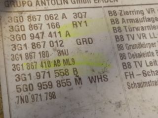 bontott VW PASSAT B8 Jobb első Ajtó Kárpit