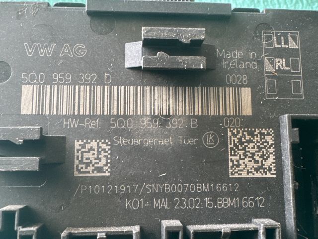 bontott VW PASSAT B8 Jobb első Ajtó Vezérlőegység