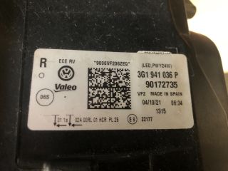 bontott VW PASSAT B8 Jobb Ledes Fényszóró