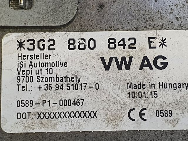 bontott VW PASSAT B8 Jobb Térdlégzsák