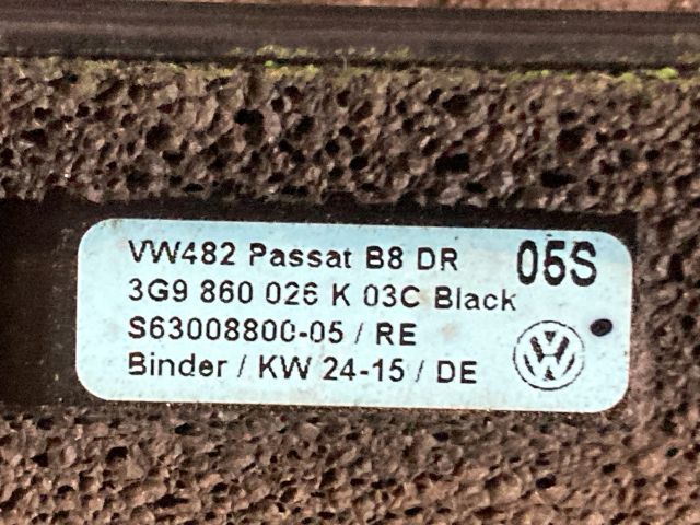 bontott VW PASSAT B8 Jobb Tetősín